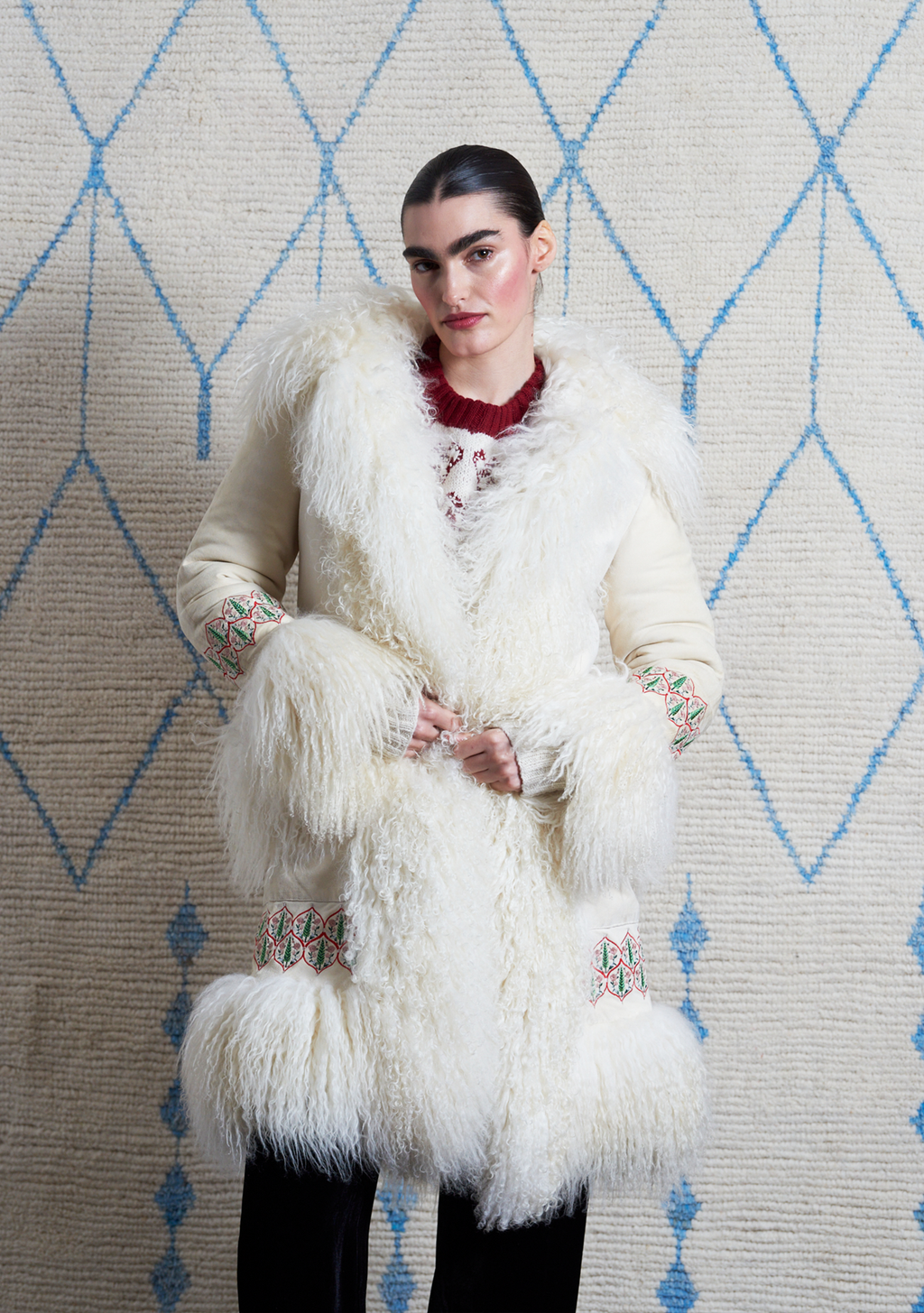 Bibi Coat White Suede – Muzungu Sisters UK