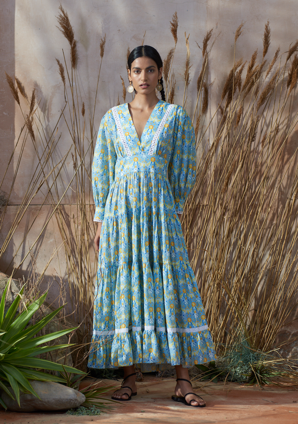 Margherita Dress Sunburst Blue
