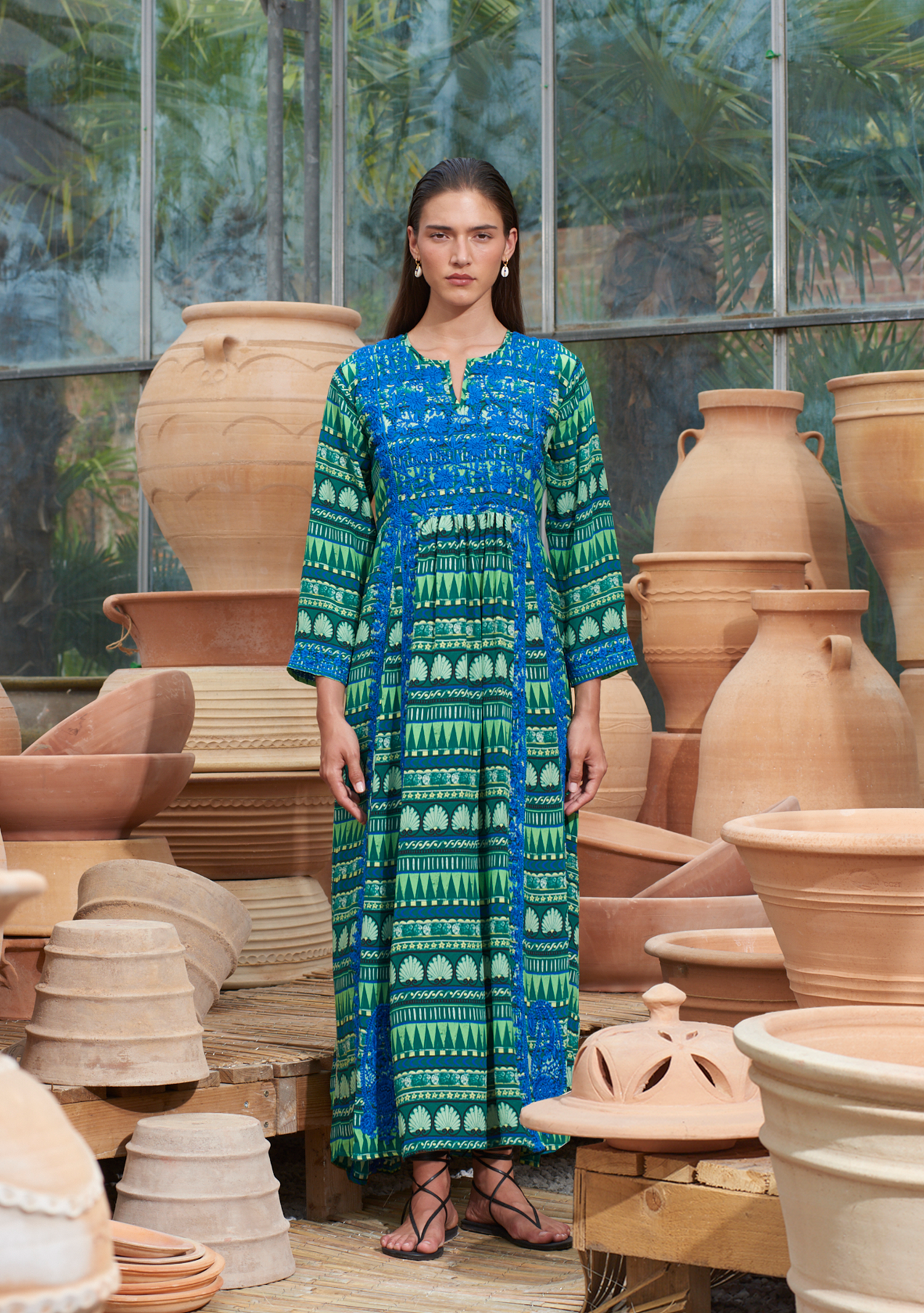 embroidered dress uk Silk Amphora Emerald – Muzungu Sisters select40 this floral embroidered maxi Magenta Maxi Dress with Color:Maize