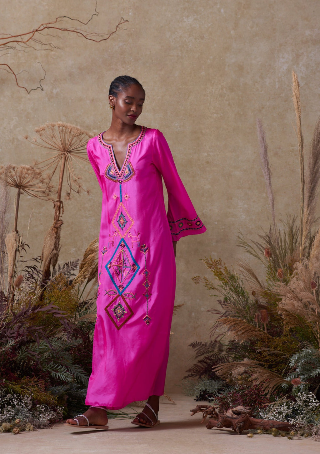 India Kaftan Pink