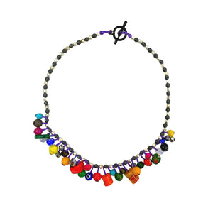 Charm Beaded Necklace Multi