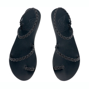 Ancient Greek Sandals Eleftheria Black