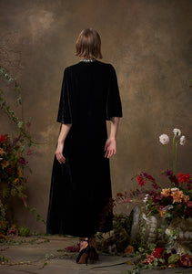 Lydia Dress Black Velvet