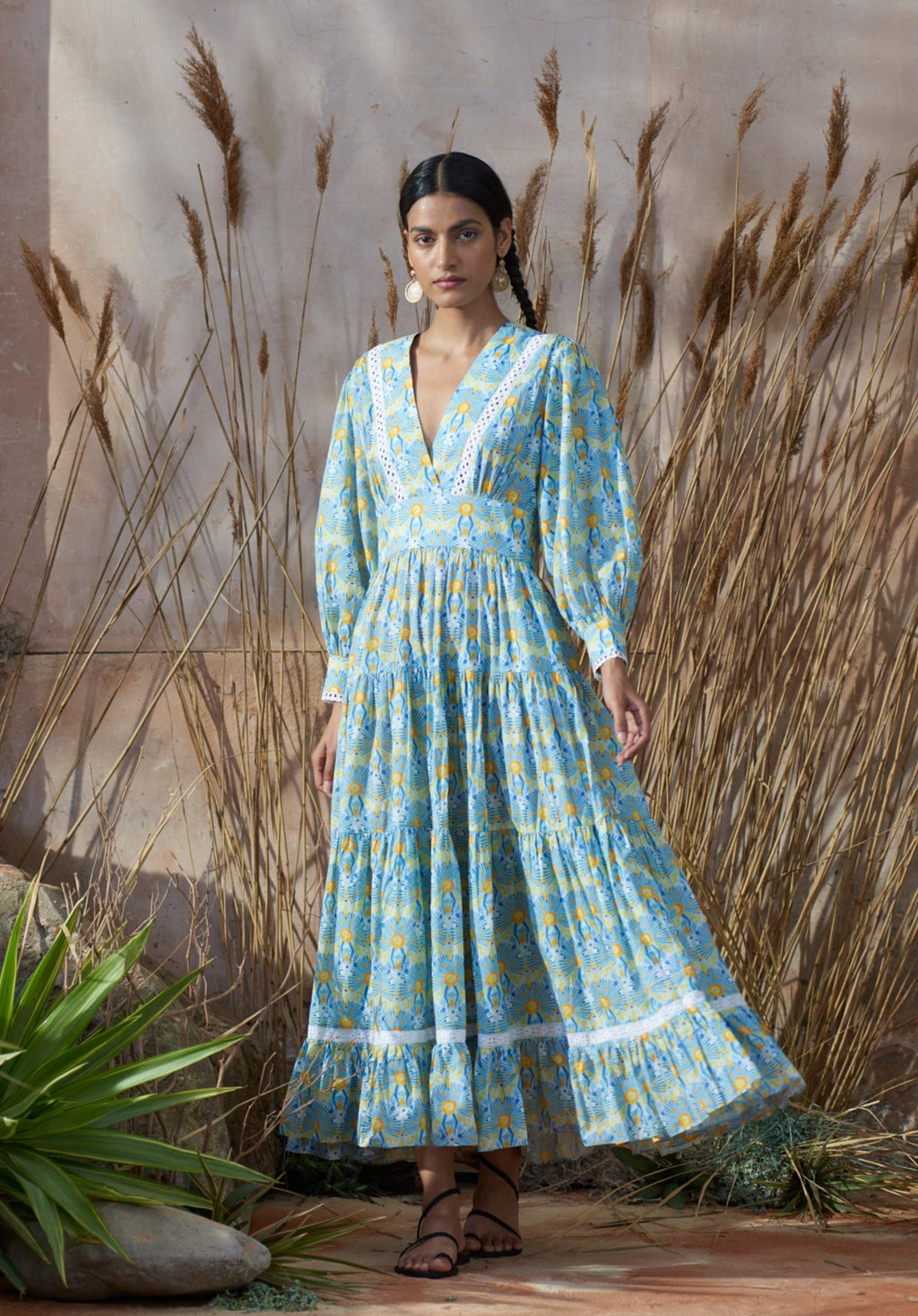 Margherita Dress Sunburst Blue