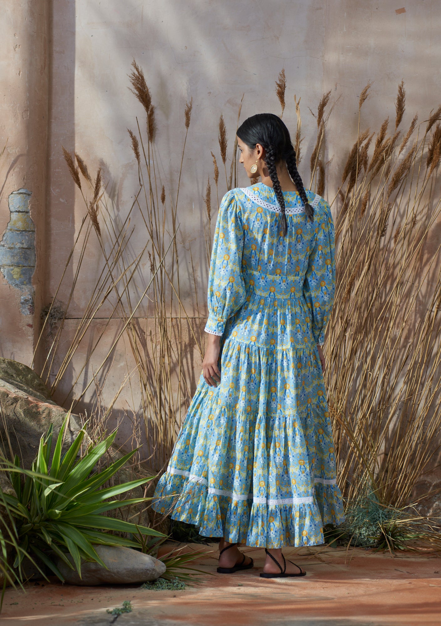 Margherita Dress Sunburst Blue