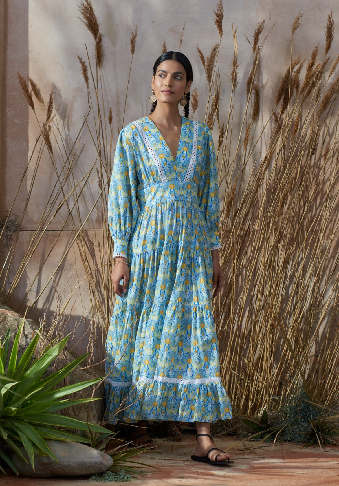 Margherita Dress Sunburst Blue
