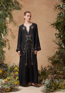 India Kaftan Black