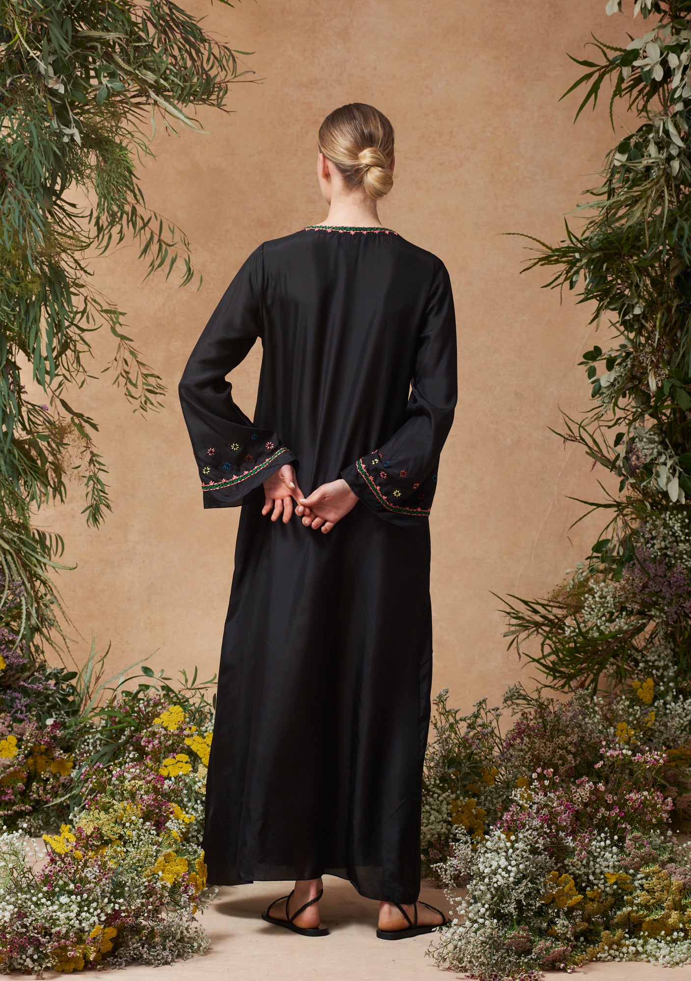 India Kaftan Black