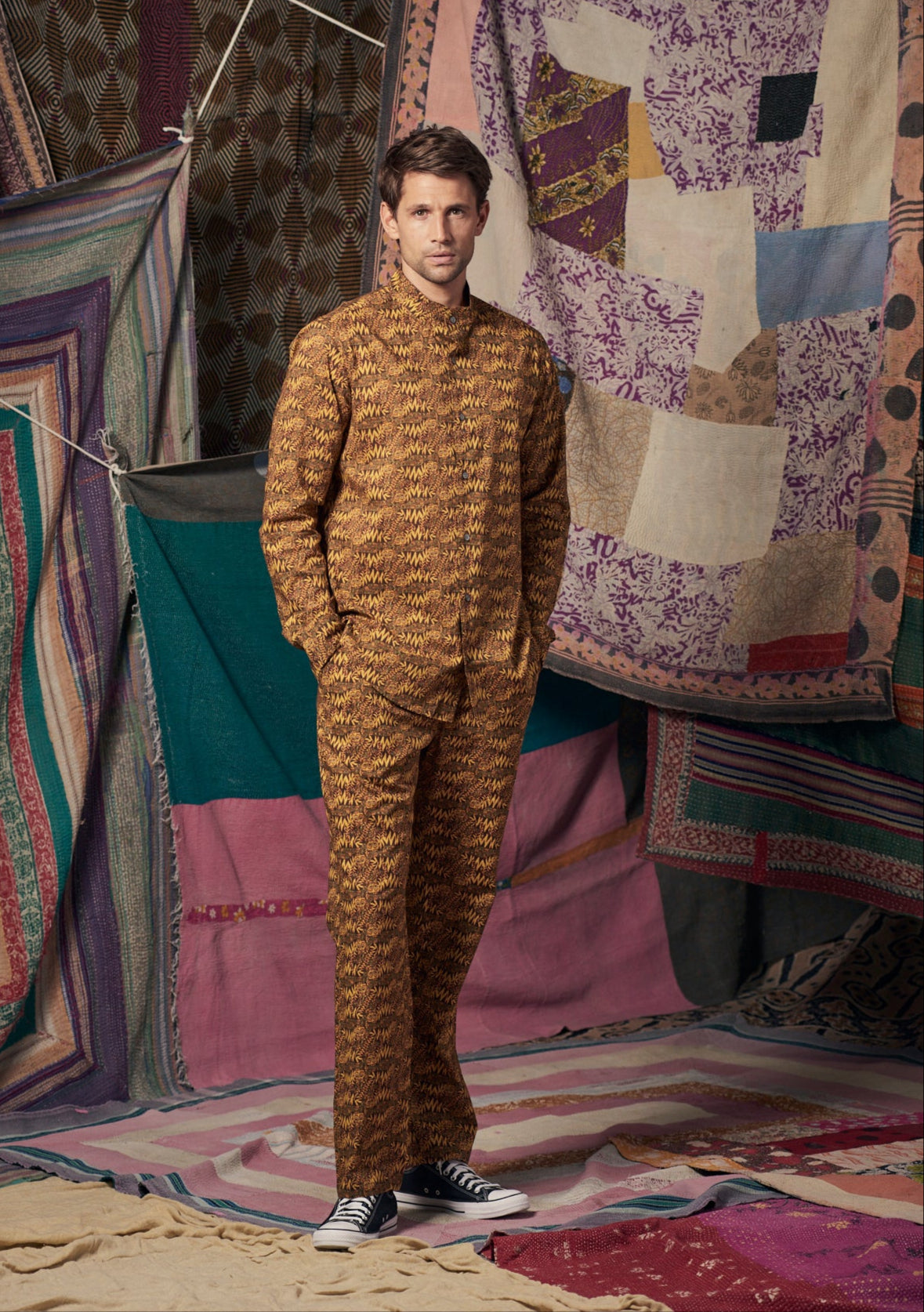 Mens Pablo Pants Bengal Tiger Linen