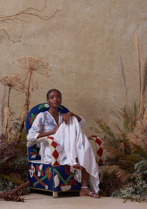 Beaded Yoruba Chair III