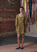 Anna Dress Serpent Yellow