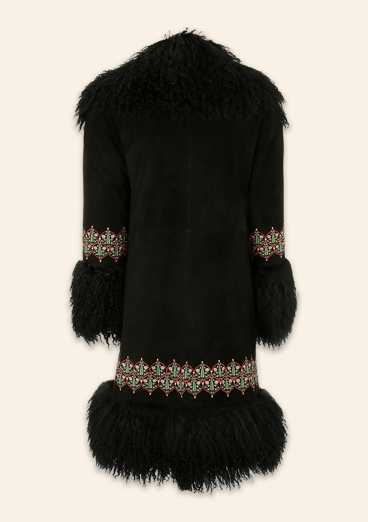 Bibi Coat Black Suede