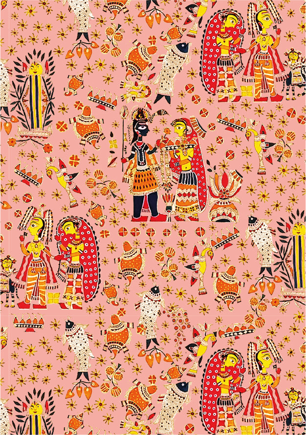 Kids Fran Dress Bihar Blessing Peach