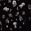 Emma Dress Black with Mushroom Embroidery II