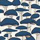 Frangipani Dress Blue Mushroom