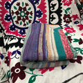 Multicoloured Cotton Kantha Throw XI