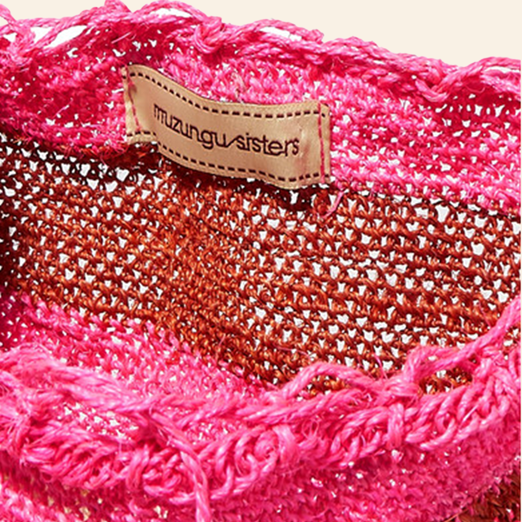 Rainbow Fique Mochila Red and Pink