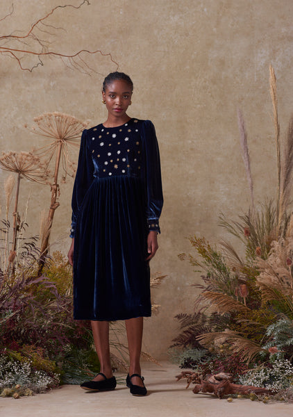 emma midi dress Emma Midi Dress Navy – Muzungu Sisters UK