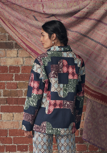 Alex Jacket Patchwork Navy
