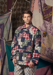 Alex Jacket Patchwork Navy