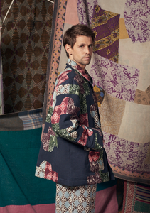 Alex Jacket Patchwork Navy