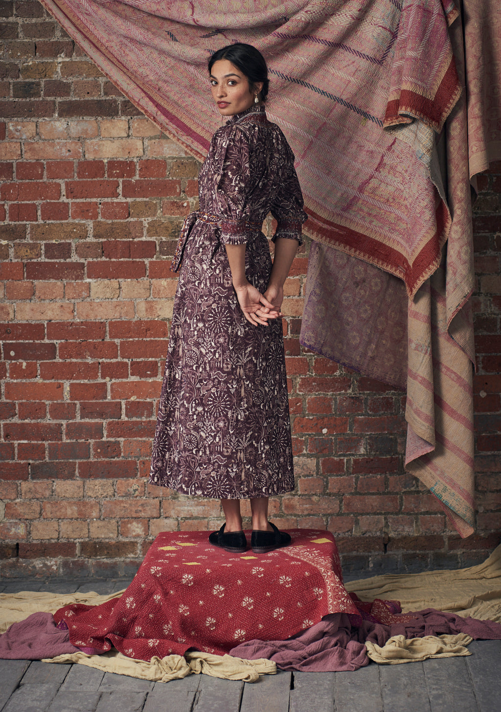 Alexia Dress Folktale Brown