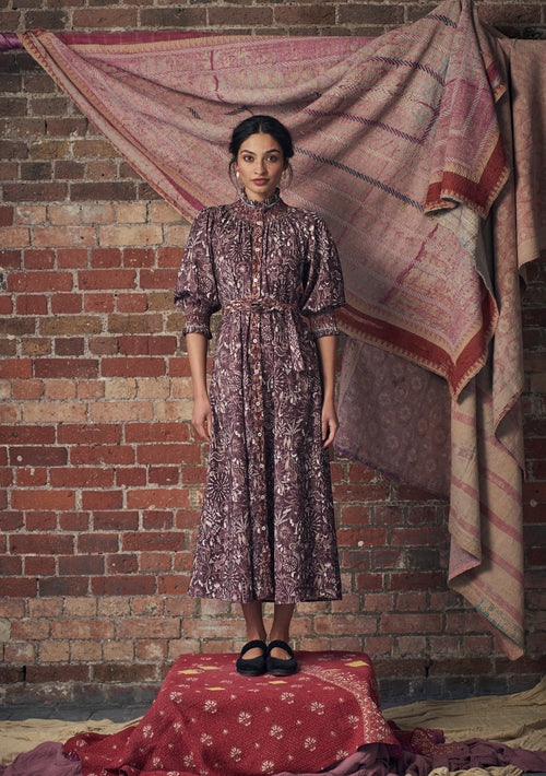 Alexia Dress Folktale Brown