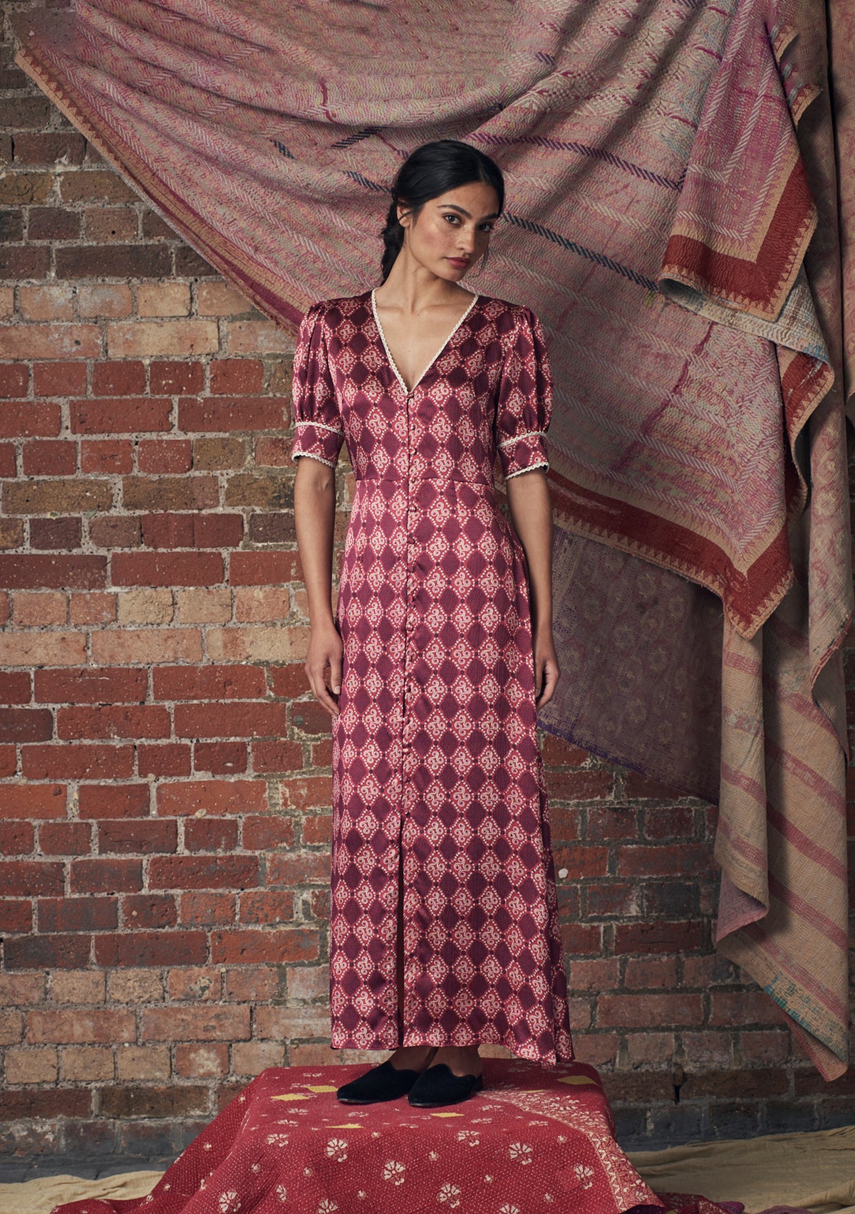 Bianca Dress High Vibrations Garnet
