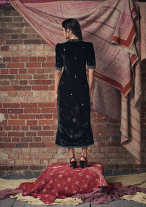 Evie Dress Black with Multi