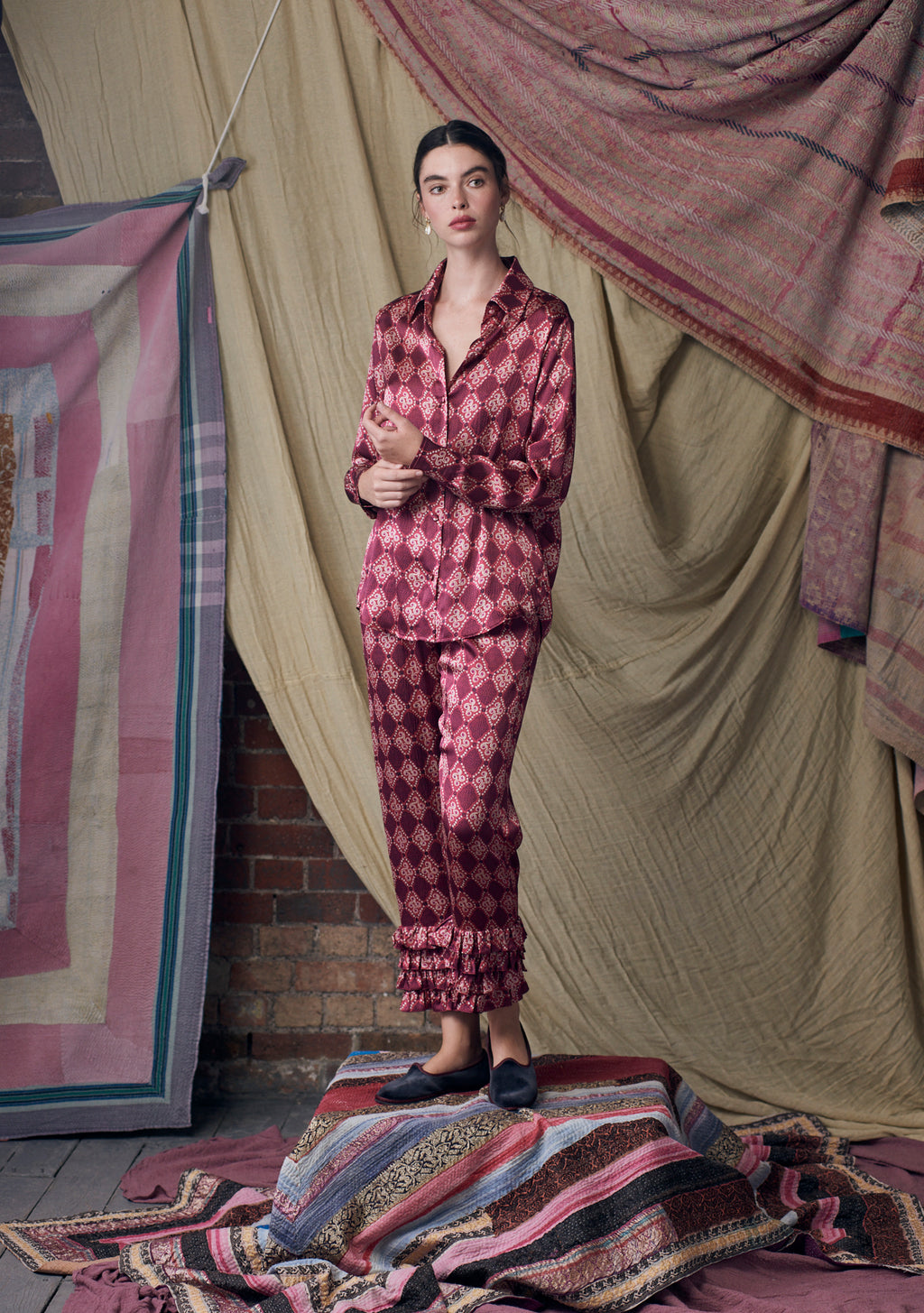 Talitha Pants High Vibrations Garnet