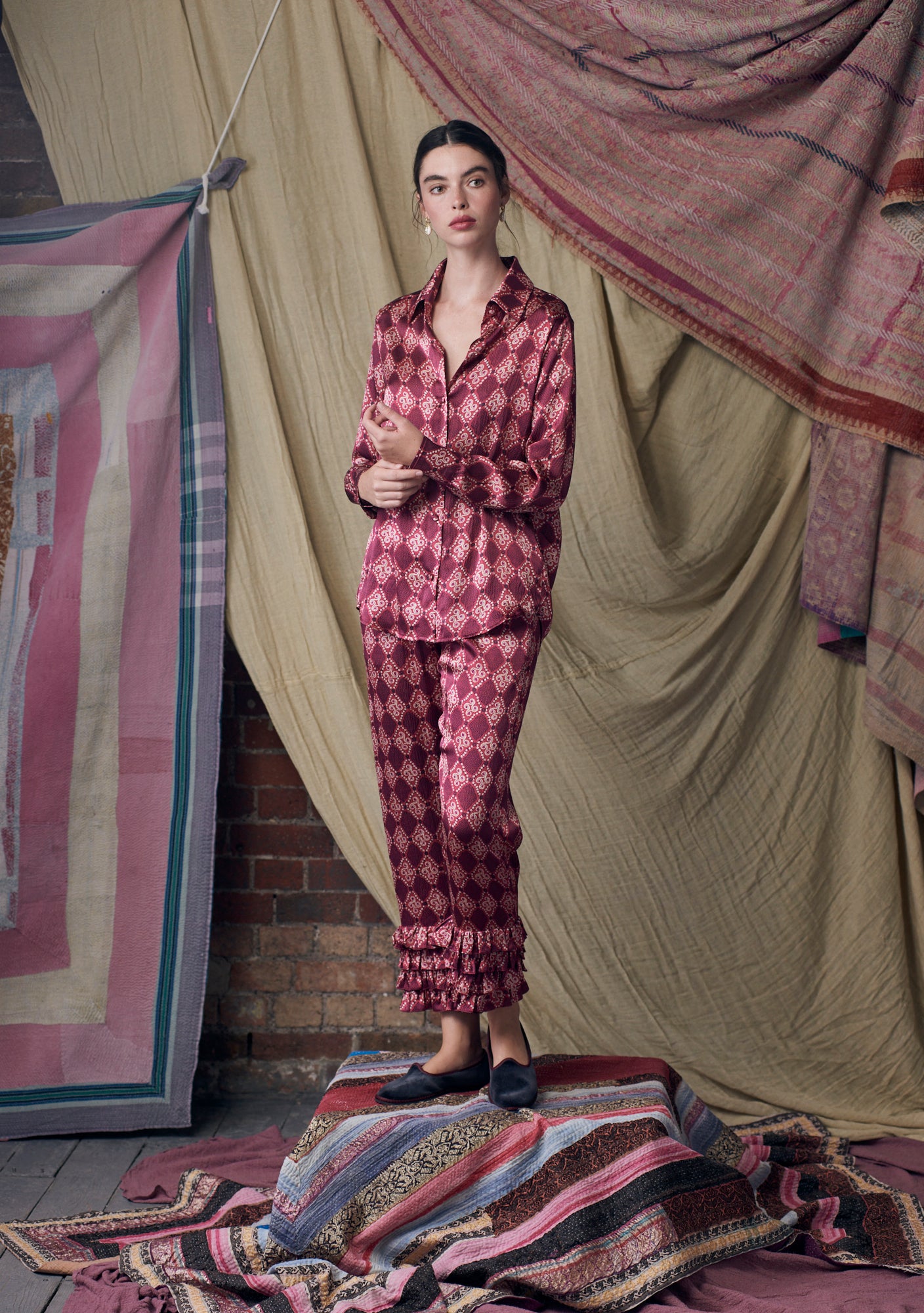 Talitha Pants High Vibrations Garnet