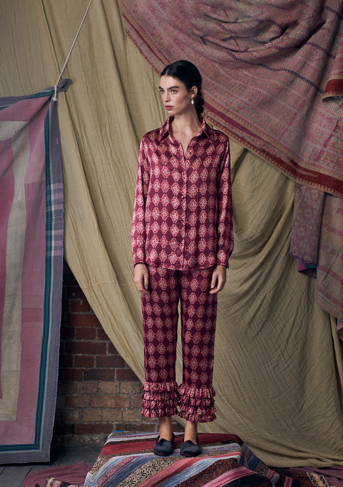 Talitha Pants High Vibrations Garnet