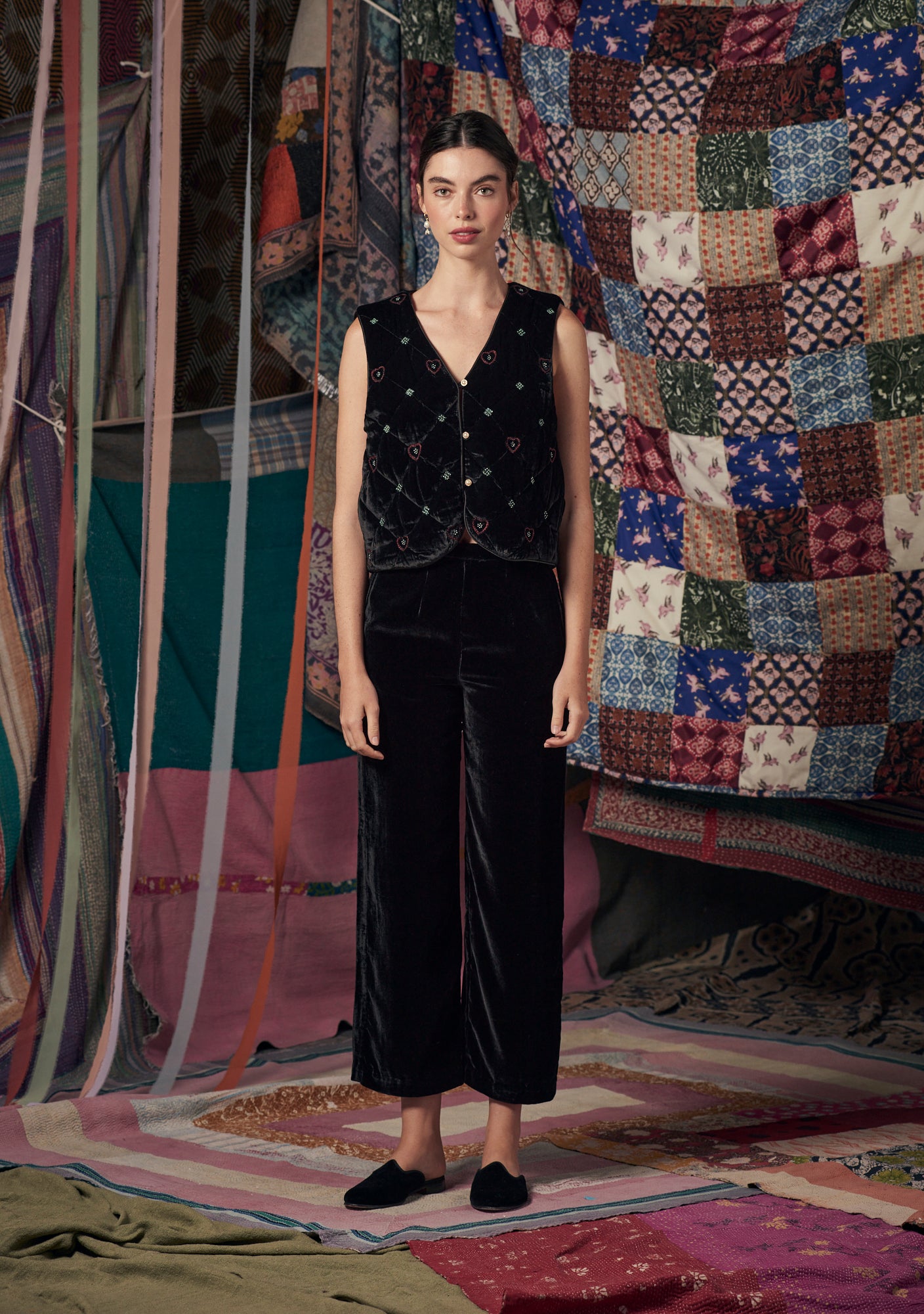 Leo Pants Black Velvet