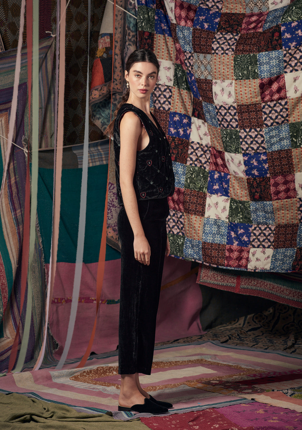 Leo Pants Black Velvet