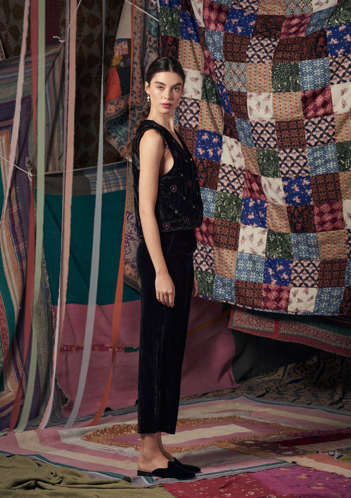 Leo Pants Black Velvet