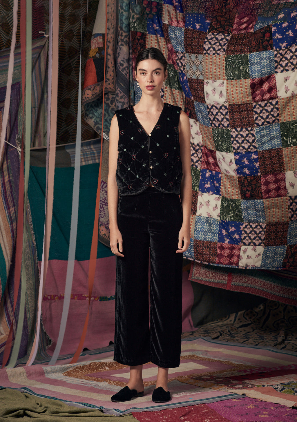 Leo Pants Black Velvet