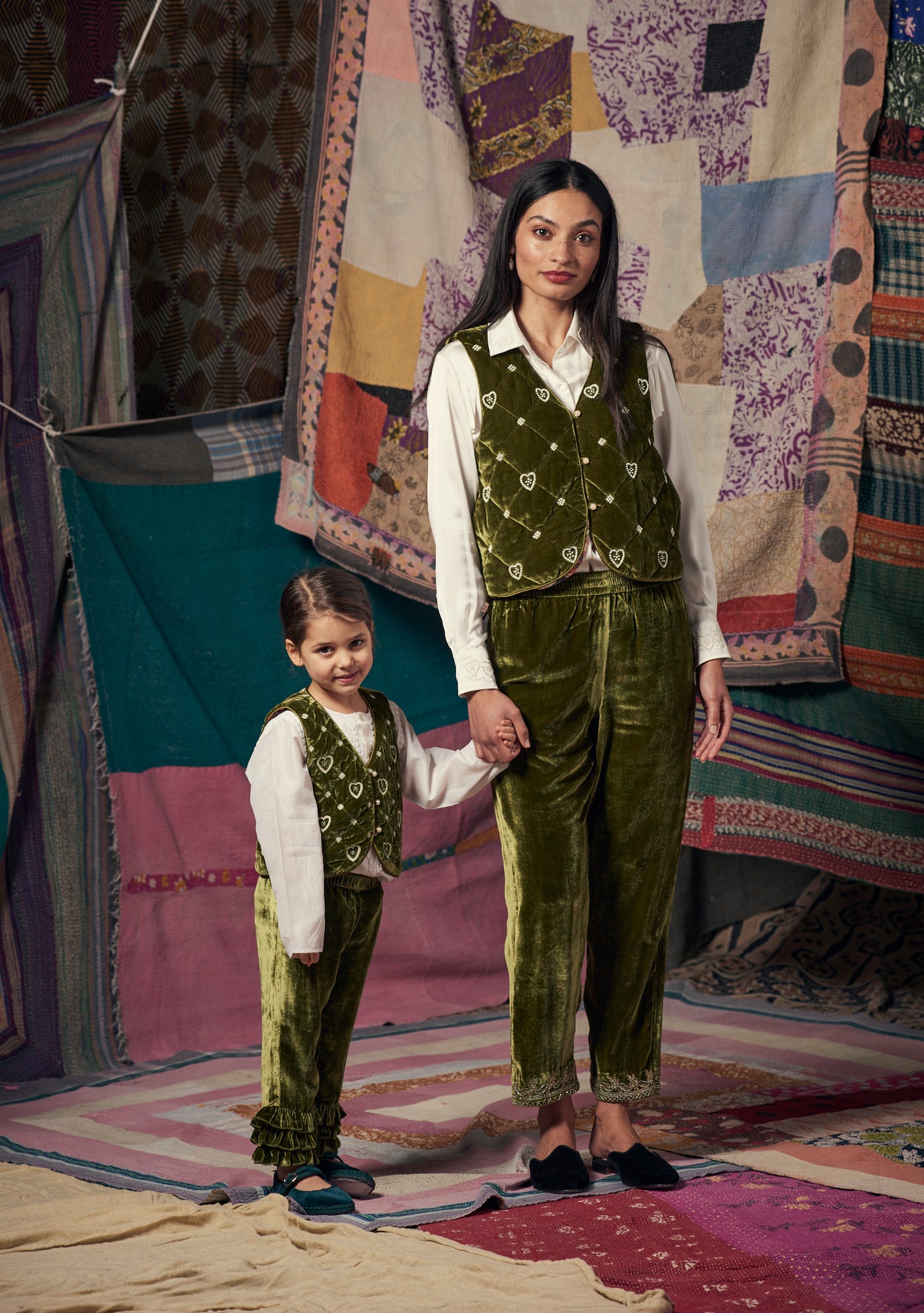 Kids Gigi Gilet Green