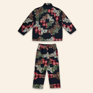 Kids Alex Jacket and Frankie Pants Patchwork Navy