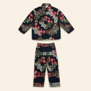 Kids Alex Jacket and Frankie Pants Patchwork Navy