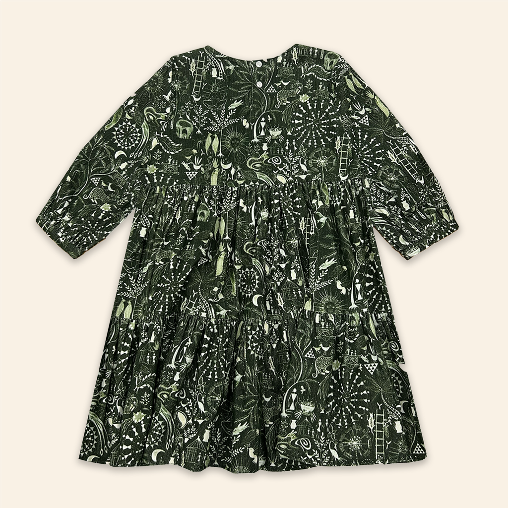 Kids Fran Dress Folktale Green