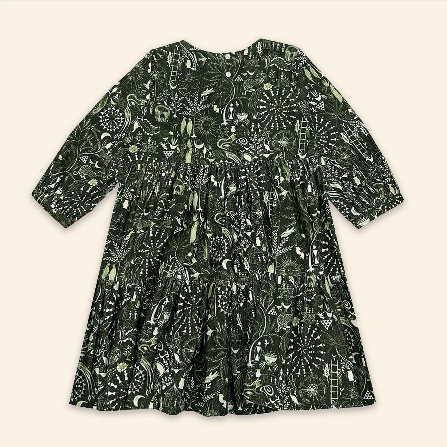Kids Fran Dress Folktale Green