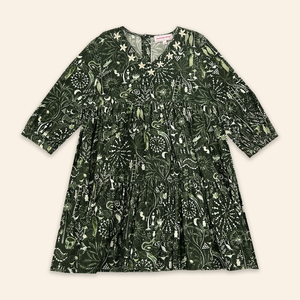 Kids Fran Dress Folktale Green