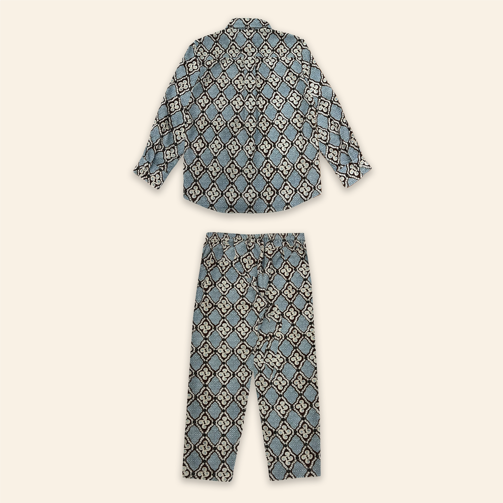 Kids Frankie Shirt and Frankie Pants High Vibrations Blue