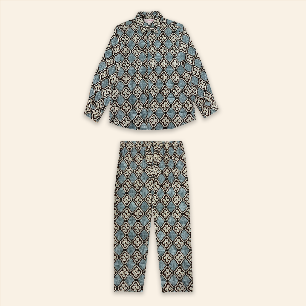 Kids Frankie Shirt and Frankie Pants High Vibrations Blue