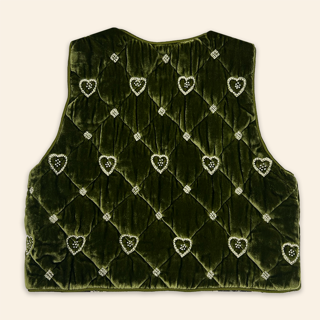 Kids Gigi Gilet Green