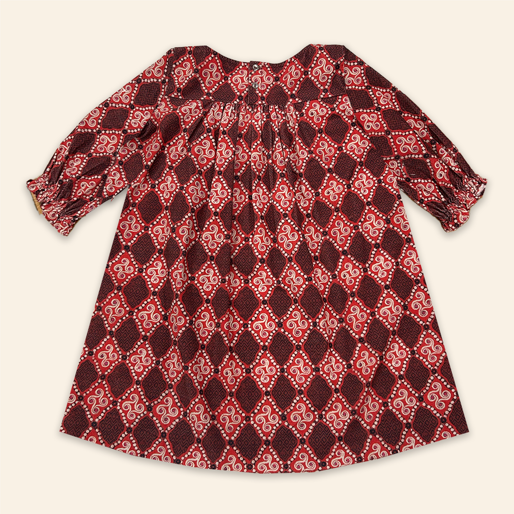 Kids Julieta Dress High Vibrations Garnet