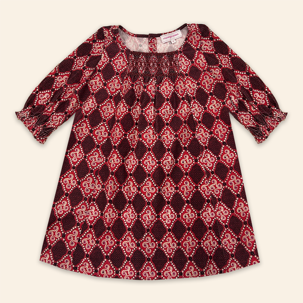 Kids Julieta Dress High Vibrations Garnet