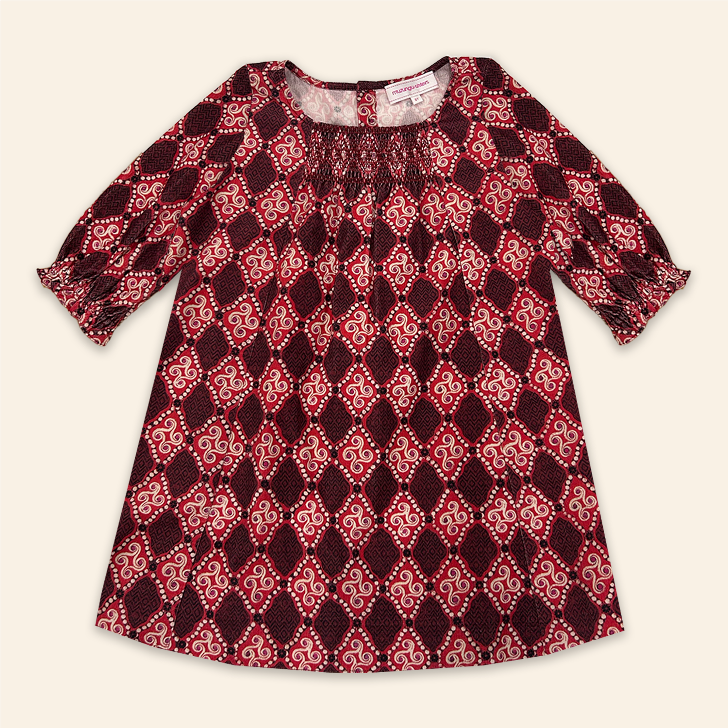 Kids Julieta Dress High Vibrations Garnet