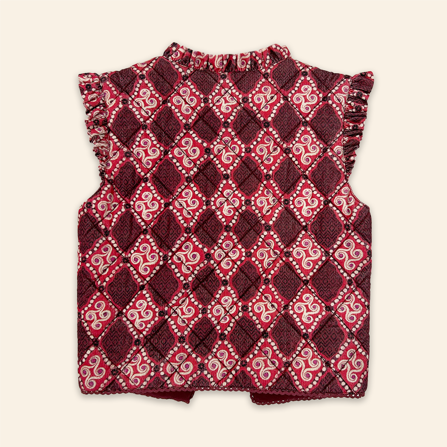 Kids Poppy Gilet High Vibrations Garnet