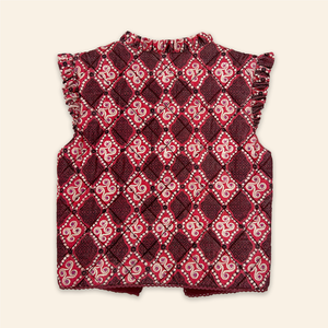 Kids Poppy Gilet High Vibrations Garnet